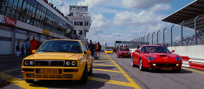 In de pits op Italia a Zandvoort